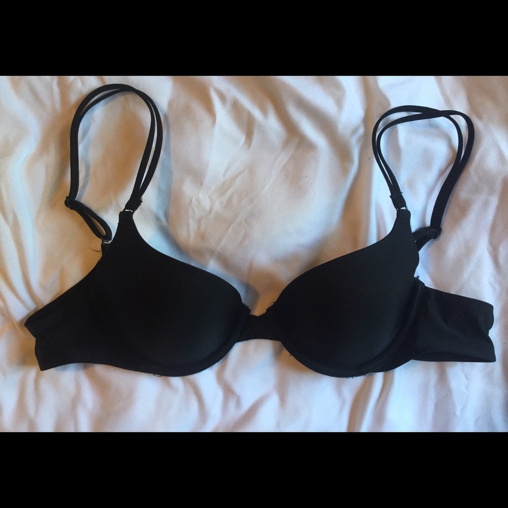 Victoria’s Secret Black bra.